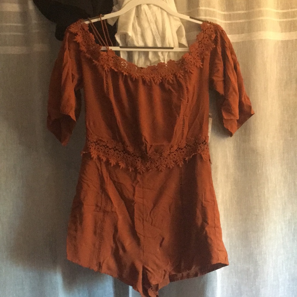 Off the shoulder romper